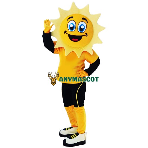 Happy Sun Boy Mascot Costume