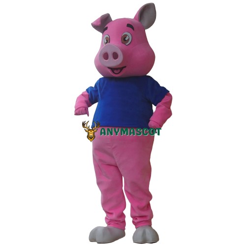 Happy Lightweight Pig Mascot Costume