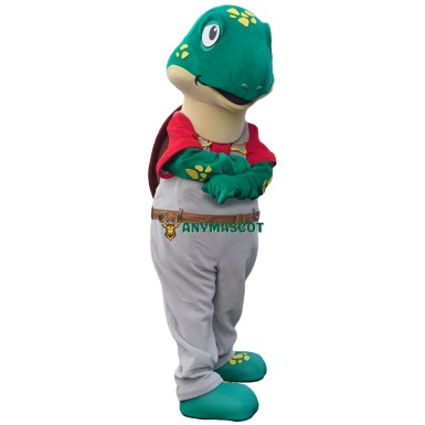 Happy Lightweight Sea Turtle Mascot Costume