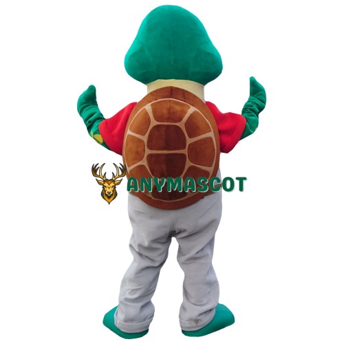Happy Lightweight Sea Turtle Mascot Costume