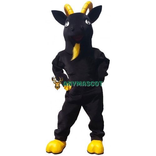 Black Lightweight Goat Mascot Costume