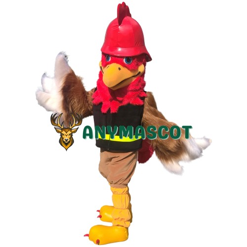 Superb Realistic Rooster Mascot Costume