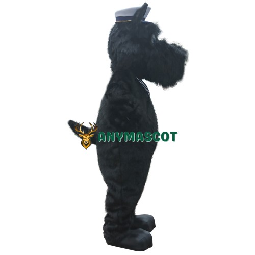 Black Realistic Terrier Dog Mascot Costume