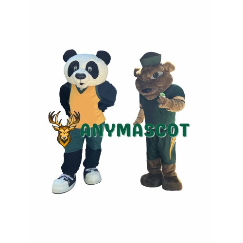 Superb Cute Realistic Panda Mascot Costume