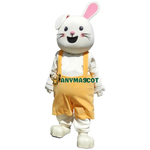 Lovely Lightweight White Easter Rabbit Mascot Costume