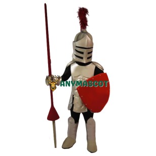 Golden Armor Knight Mascot Costume