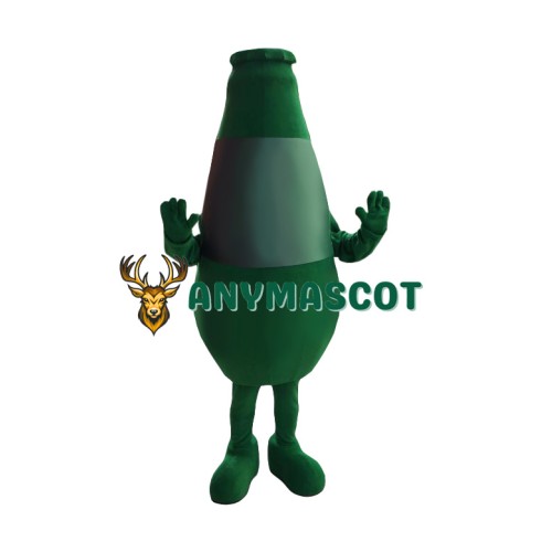 Green Wine Bottle Mascot Costume