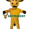 Yellow Bull Mascot Costume
