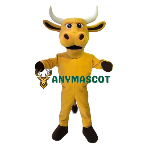 Yellow Bull Mascot Costume