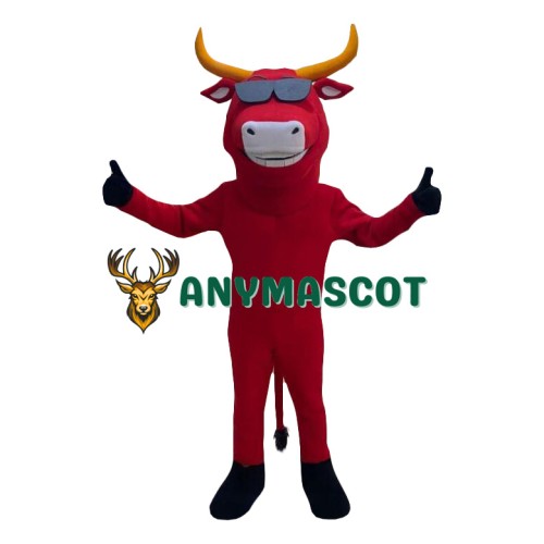 Happy Lightweight Red Bull Mascot Costume