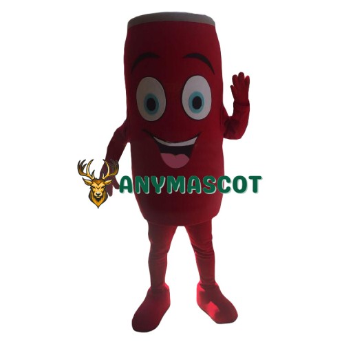 Happy Lightweight Red Cans Mascot Costume