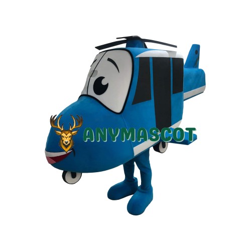 Happy Lightweight Helicopter Mascot Costume