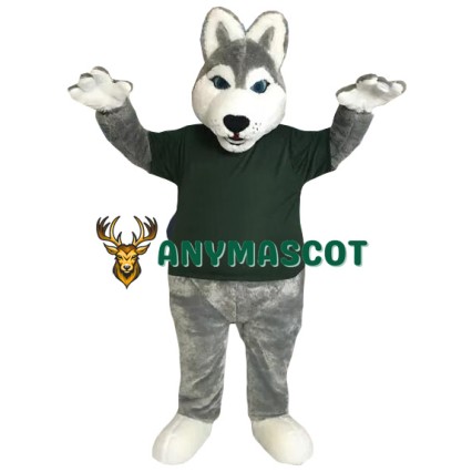 Sport Realistic Husky Dog Mascot Costume