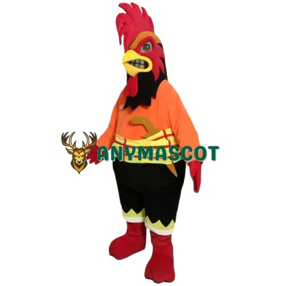 Fierce Realistic Rooster Mascot Costume