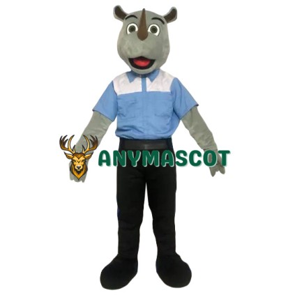 Friendly Lightweight Rhino Mascot Costume