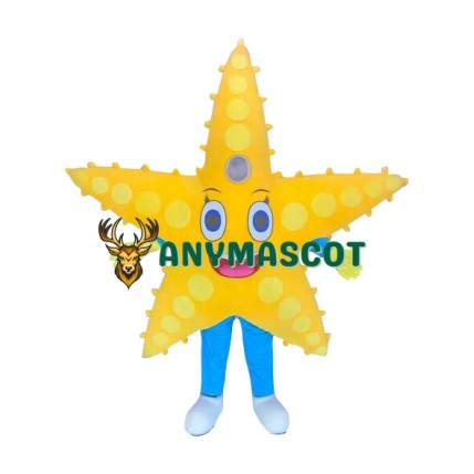 Friendly Realistic Starfish Mascot Costume