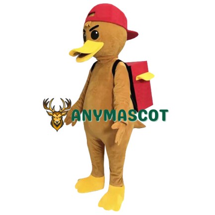 Friendly Lightweight Brown Duck Mascot Costume