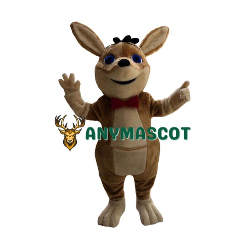 Happy Lightweight Kangaroo Mascot Costume