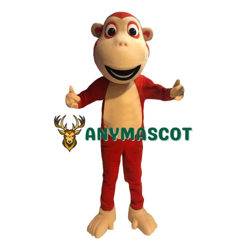 Red Lightweight Monkey Mascot Costume