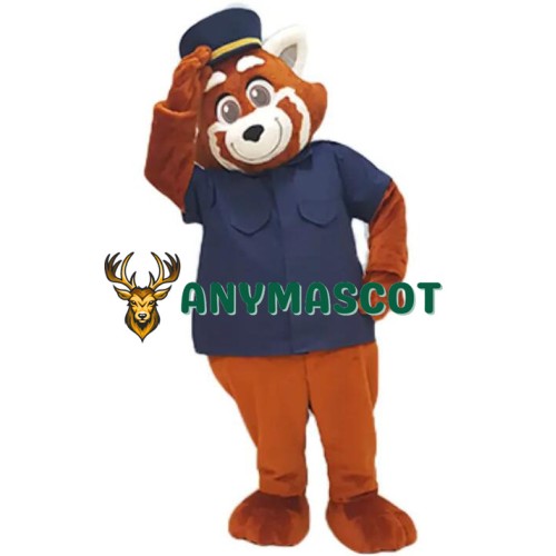 Happy Lightweight Red Panda Mascot Costume