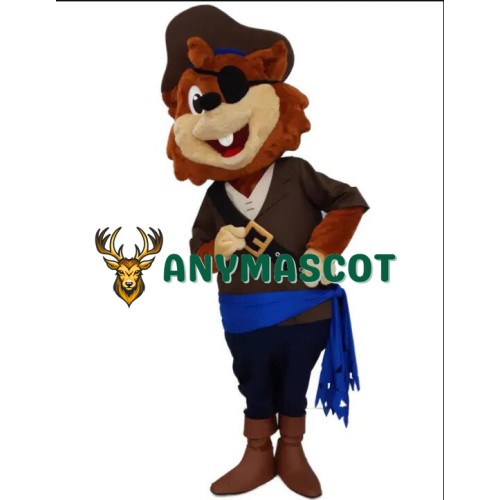 Pirate Squirrel Mascot Costume