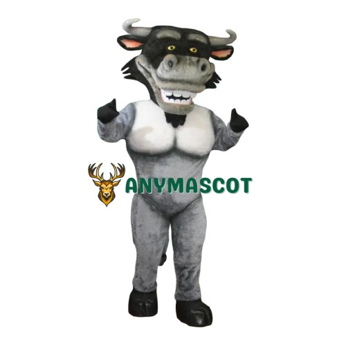Friendly Realistic Bull Mascot Costume