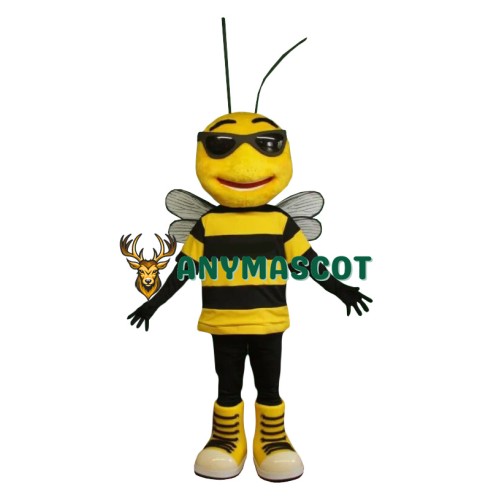 Friendly Realistic Bee Mascot Costume