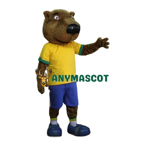 Friendly Realistic Lightweight Beaver Mascot Costume