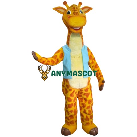 Lovely Realistic Giraffe Mascot Costume