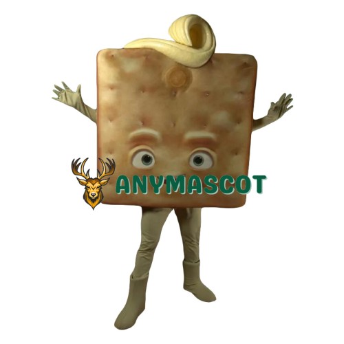 Realistic Lightweight Butter Bread Mascot Costume