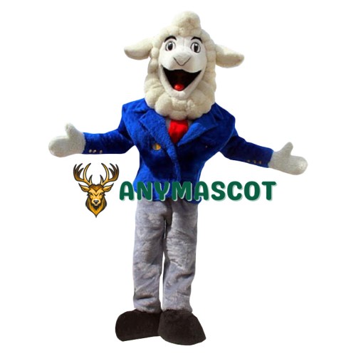 Friendly Mr Sheep Mascot Costume