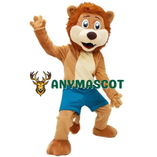 Superb Happy Realistic Lightweight Lion Mascot Costume