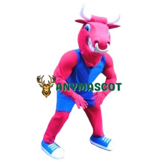 Sport Lightweight Red Bull Mascot Costume