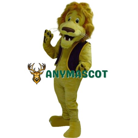 Happy Lightweight Lion Mascot Costume Adult Costume