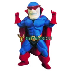 Power Muscular Hero Mascot Costume