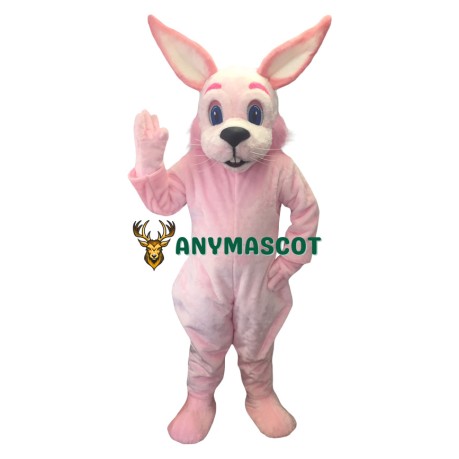 Lovely Realistic Lightweight Pink Rabbit Mascot Costume