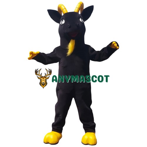 Black Lightweight Goat Mascot Costume