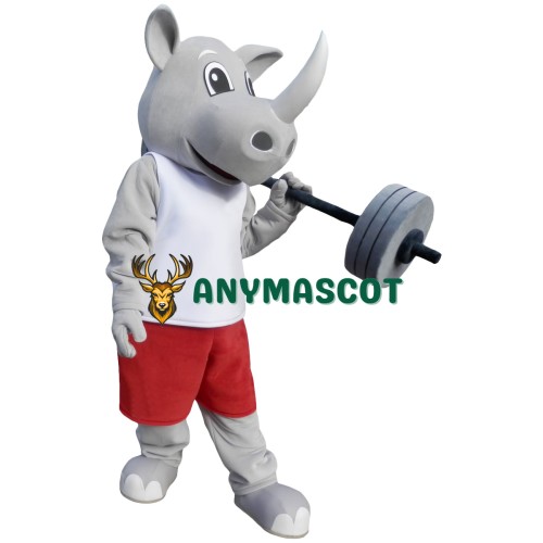 Power Lightweight Rhino Mascot Costume