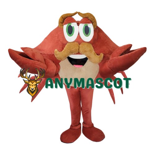 Friendly Realistic Lightweight Crab Mascot Costume