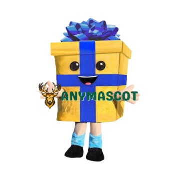Happy Lightweight Gift Box Mascot Costume