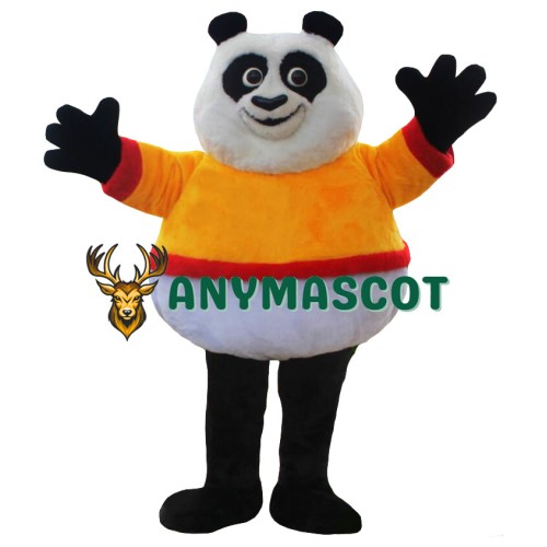 Happy Realistic Lightweight Panda Mascot Costume