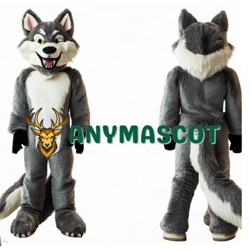 Realistic Lightweight Wolf Mascot Costume