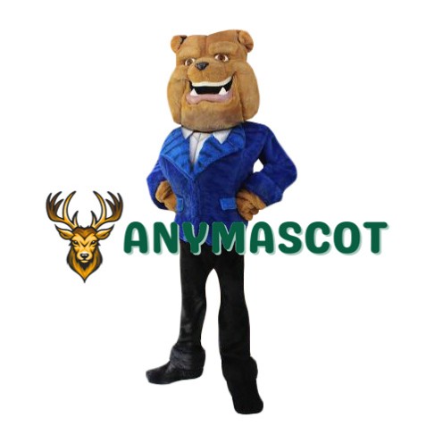 Happy Realistic Lightweight Mr. Bulldog Mascot Costume