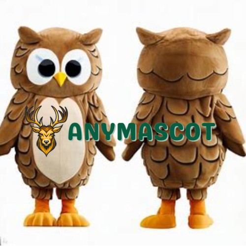 Happy Realistic Lightweight Owl Mascot Costume