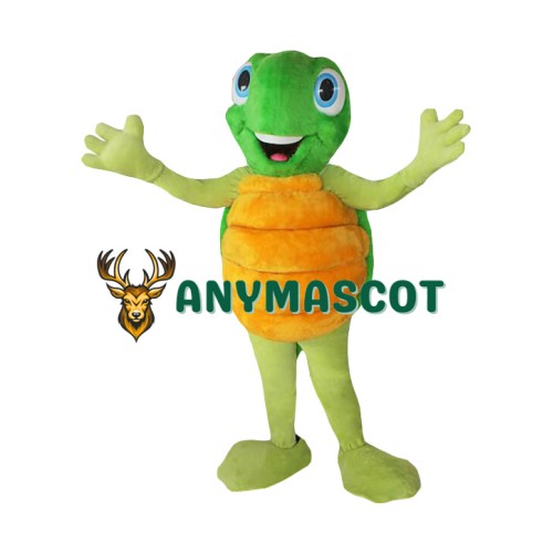 Happy Realistic Lightweight Turtle Mascot Costume