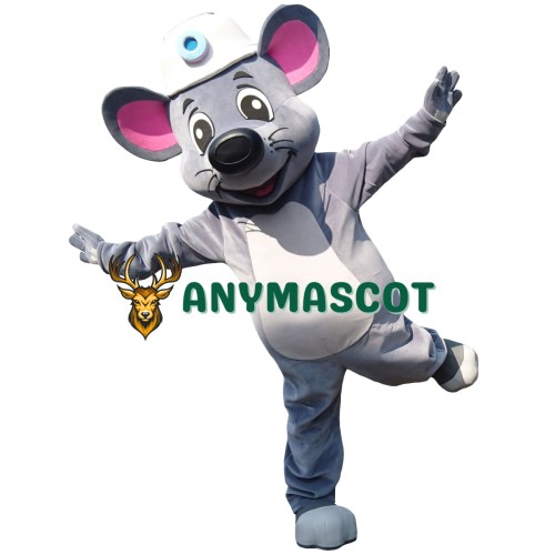 Happy Realistic Lightweight Mouse Mascot Costume