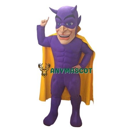 Purple Realistic Lightweight Devil Mascot Costume