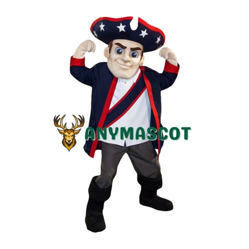 Realistic Lightweight Patriot Mascot Costume