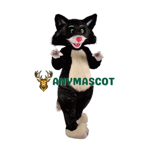 Realistic Lightweight Black Cat Mascot Costume