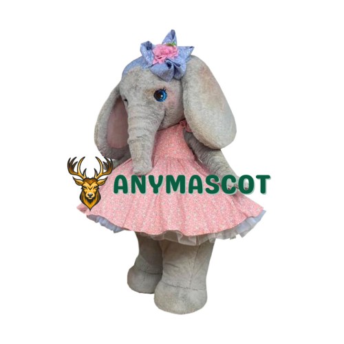 Female Realistic Lightweight Elephant Mascot Costume